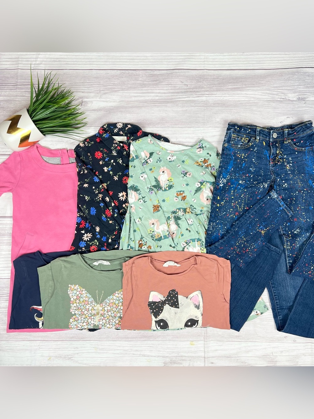Zara Levi’s H&M Fall Winter Clothes Bundle Lot 8pc Size Girls 6X-7